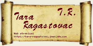 Tara Ragastovac vizit kartica